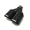 Dual AKRAPOVI* exhaust tip carbon fiber exhaust muffler tips Matt Black Exhaust Tip Black Pending