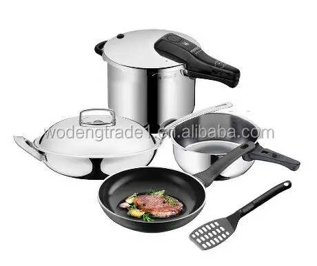 

gas/induction cookware sets stainless steel pot saucepan set frying pan milk pot cooking pots stainless steel 16 sets WD-233