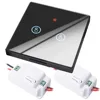 SMATRUL 2 gang smart Wireless touch Switch Light Glass Screen RF Remote Control 433MHZ Wall Panel button 110V 220V led Lamp