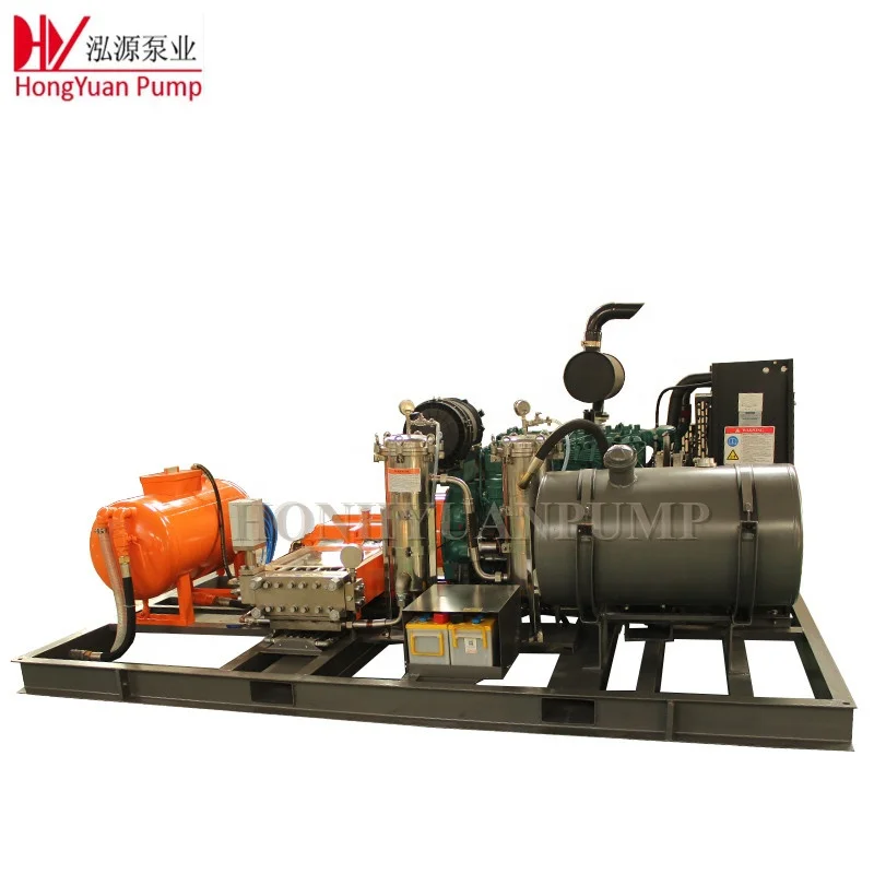 
0-40000Psi high quality triplex plunger pump water jet high pressure pump 