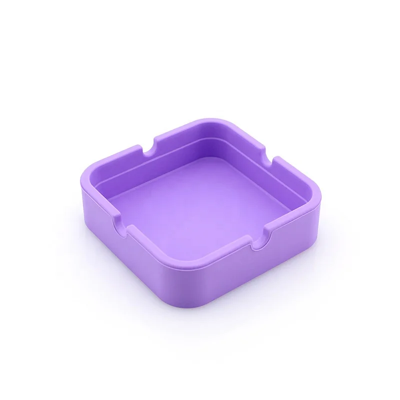 
Custom Logo Printed Eco Friendly Silicone Ashtray For Conference Room 