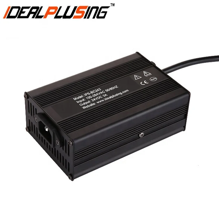 

Three stage charging mode 24v 3a battery charger for lithium batteries