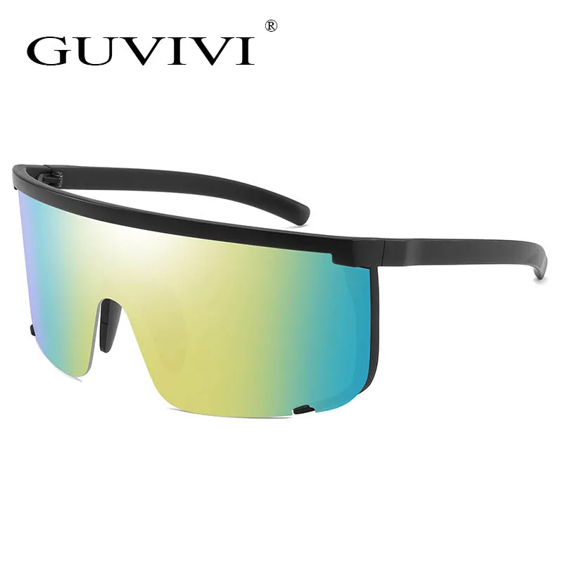 

GUVIVI FDA&CE Anti-peeping Outdoor sports Sunglasses UV400 Big frame women fashion sunglasses