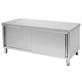 Malaysia Food Prep Stainless Steel Work Table Cabinet Counter With