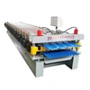 factory steel roof tile corrugated and trapezoidal double three layer roll forming making machine for china