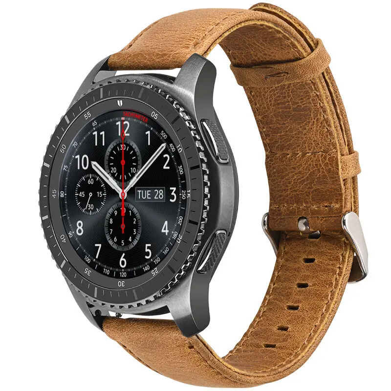 

High-quality genuine Leather Strap Belt Watch Band compatible for samsung galaxy watch 46mm band