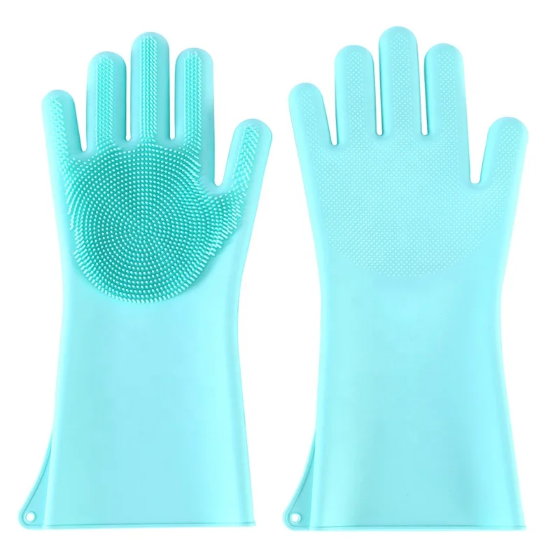 
Hot popular newest silicone washing dishwashing brush glove 