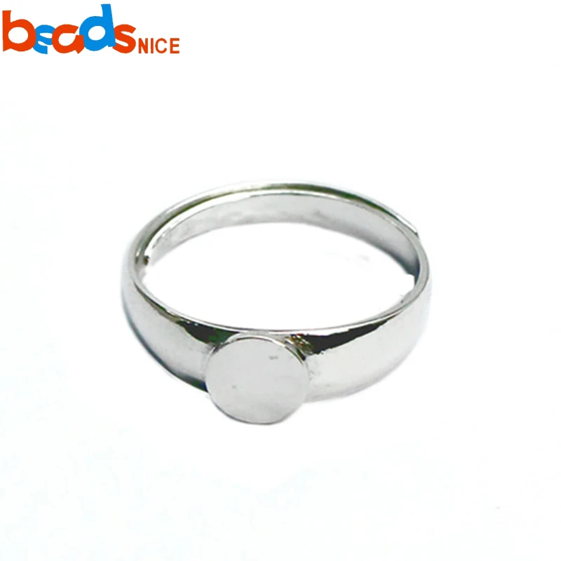 Ring Blank Cabochon 25mm Tray 5mm Deep 10 Brass Base Rings 18mm Ring Adjustable