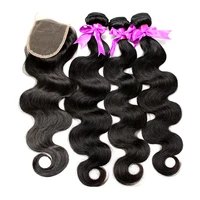 

Raw indian hair bundles human unprocessed virgin cuticle aligned hair with lace frontal