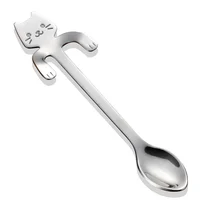 

creative tableware 18/8 stainless steel coffee spoons fashion style cat spoon stainless steel tea spoon