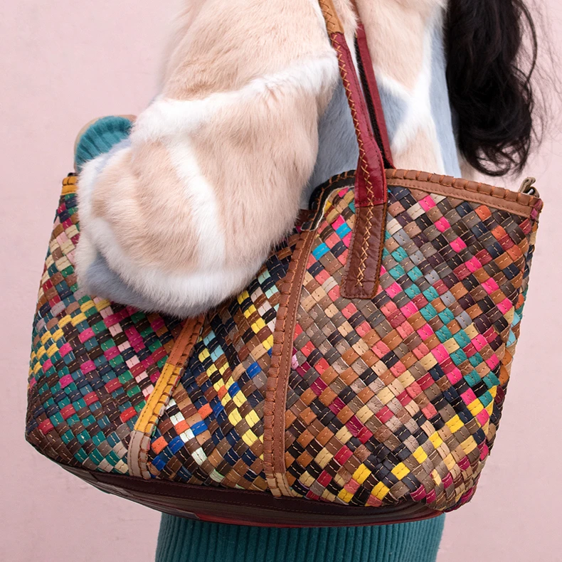 

Guangzhou Wholesale Designer Plain Genuine Leather Colorful Tote Bags Womens Handbags Single shoulder handbag for woman 9988