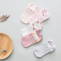 

Unisex Cute Animal Pattern Summer Baby Socks Soft Thick Organic Cotton Infant Toddler Grow Warm Crew Socks 5 Pairs Pack
