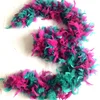 mixed color dyed rooster feather boa 40g for party and event supply