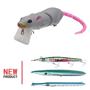 best pike hard plastic rattles jointed mouse perch pike fishing rat swimbait lure