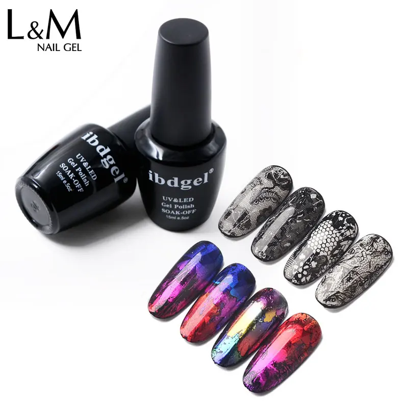 

3D Transfer Printing Nail Foils Gel OEM Gel Lacquer Clear Color Soak Off