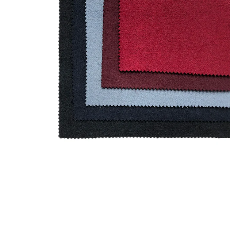 
hot sale stock sweater brushed double side woven merino wool fabric 