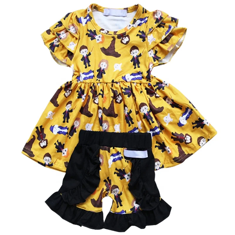 

Fashion Style Dress Loose Vintage Baby Clothes Smock Dress Top Toddler Summer girls and boy`s matching clothes