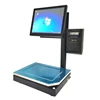 POS System Terminal Dual Touch Cash register Scale Electronic Weighing Payment Reader Printer Equipment All In One scales