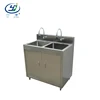 Various Size single basin hospital stainless steel multi user step activated clean room hand sink