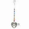 H&D Chakra Crystal Guardian Angel Glass Rainbow Maker Collection with Crystal Ball Hangings Suncatcher for Window