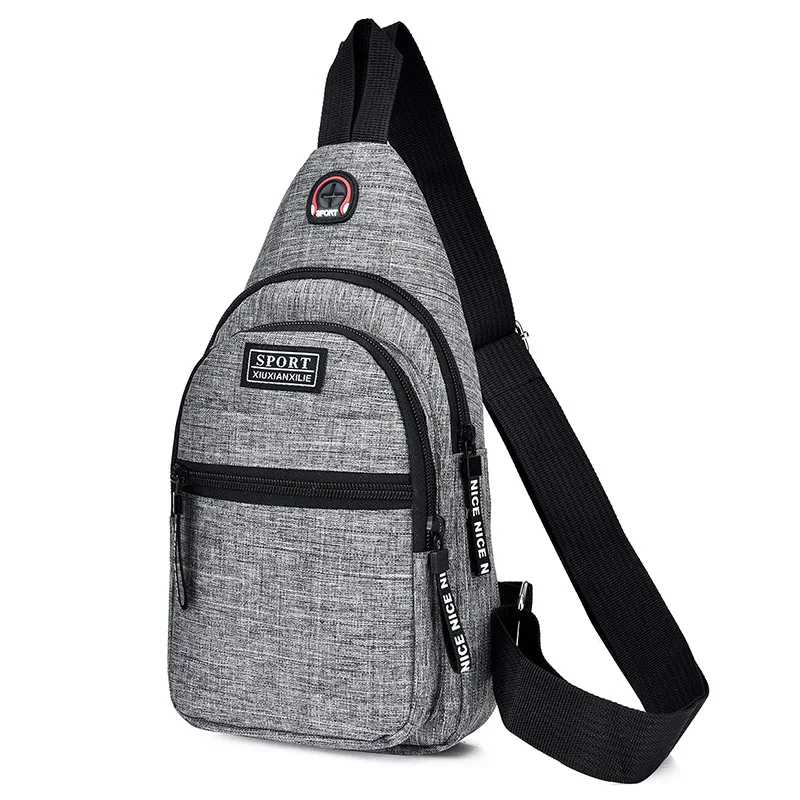

Outdoor Sports Travel Message Bags Chest Pack Gym Running Hiking Sports Bags With earphone jack, Custom made
