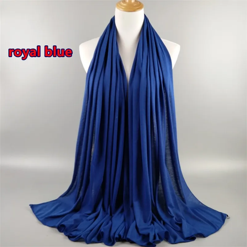 
28Color Soft Plain Jersey Scarf Muslim Hijab Shawl Women Headband Wrap Wholesale 