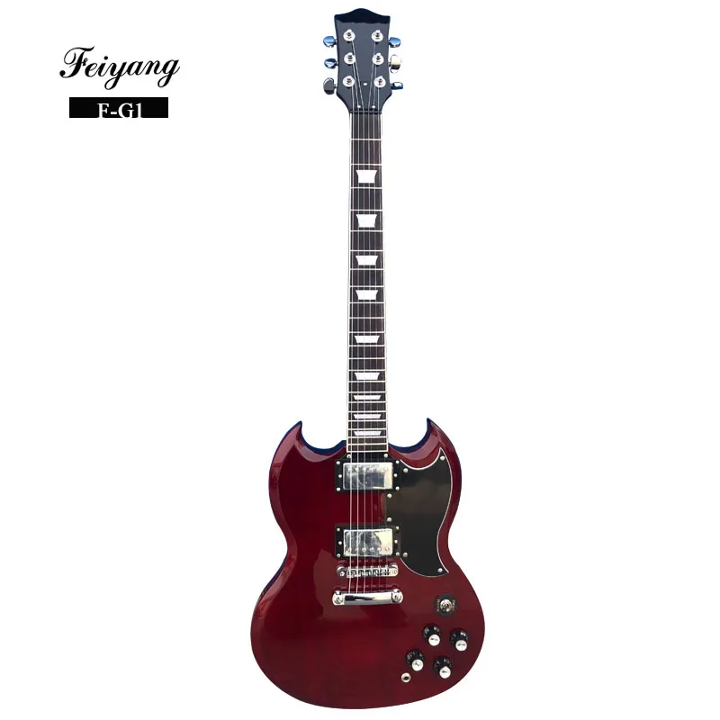 

2019 SG style electric guitar, wine red,Support OEM,Wholesale