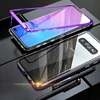 New S10 luxury magnet phone case cover with tempered glass for Samsung Galaxy S10