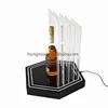Sales Promotion Wooden And Acrylic Wine Shop Counter Table Design Display Rack For Shopping Mall