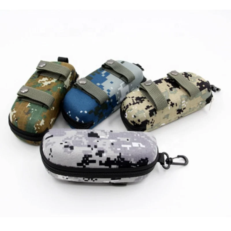 

Tactical EVA Portable Sunglasses Box Camouflage Molle Zippered Goggle Box Glasses Bag Case Outdoor Accessory Bags Emergency Kits