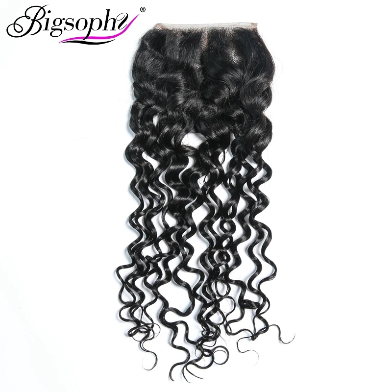 

4X4 Free Sample Pre plucked Closure Raw Unprocessed Brazilian Hair St Deep Wave Silk Top Lace Closure