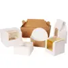 Unique small paper cup cake box ,big bakery box 4x4
