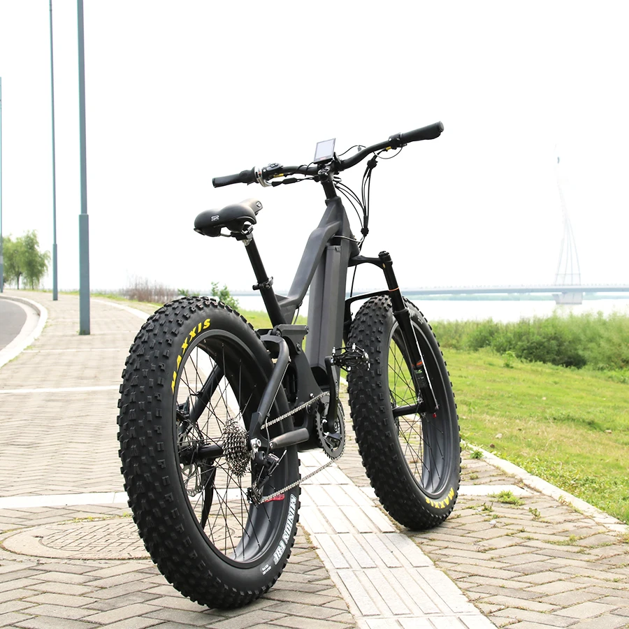 

Leili Most popular full suspension Bafang Mid drive ebike 1000w fat tire electric bike bicycle for Adult
