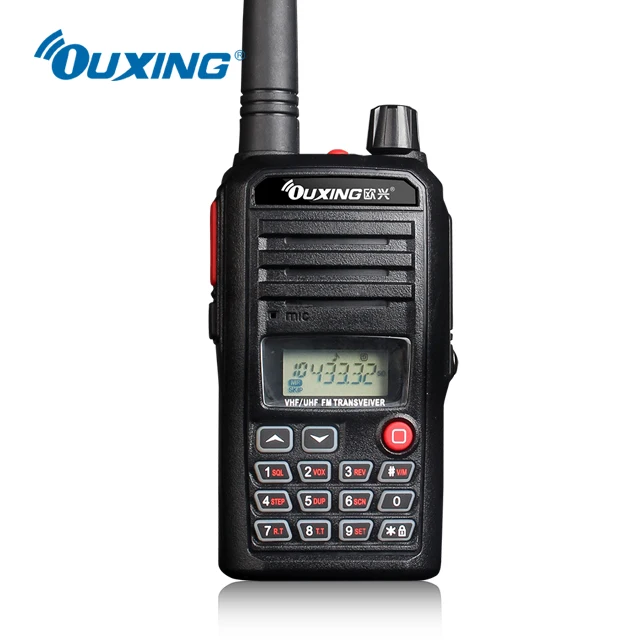 

CN-595 Ouxing 5W 128 Channel Uhf&Vhf Walkie Talkie Phone Two Way Radio, Black