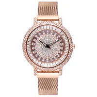 

Starry Sky Star Lady Magnetic Rhinestone Watches for women With Irun Magnet Mesh Strap Watch relojes de mujer