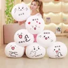 Creative Expression Dumpling Toys Yan Text Bubble White Foam Particles Plush Pillow Kids Baby Doll Funny Gift