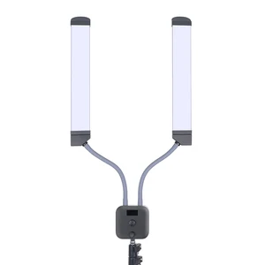 LED Ring Light Dual Arms Phone Holder