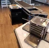 2019 Electronic Supermarket Checkout Counter With Conveyor Belt and Bag Holders