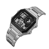Popular design S408 stainless steel strap electronic lcd display watch
