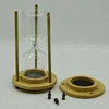 Bamboo Gold Pillars Empty Refillable Hourglass Sand Timer