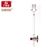 Lab Glassware Boro 3.3 Glass chromatography column Flash Column with 24 Standard Gauge G2 Sand Core and Tetrafluoro Piston