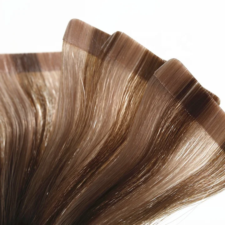 

manufacture 100% human hair tape in extensions human hair brazilian