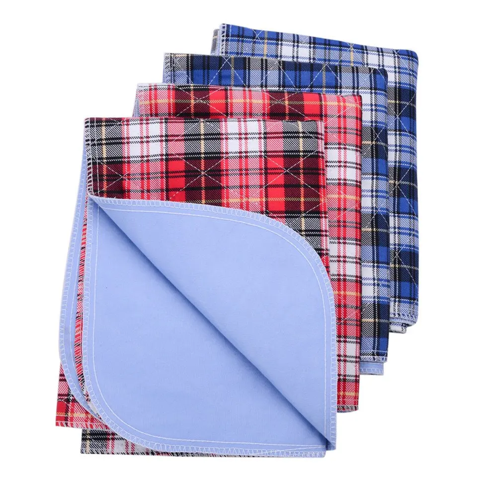 

Washable Plaid Puppy Potty Training Pads Reusable Whelp Pads for Dogs