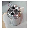 Stainless steel sanitary tri clamp spool with end cap and fittings for closed loop extractors