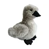 New design eco-friendly cute simple design doll 8inch grey baby swan