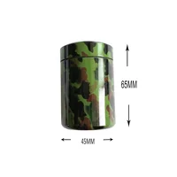 

45*65 mm Portable waterproof aluminum pill holder stash candy storage tube jar geocaching container