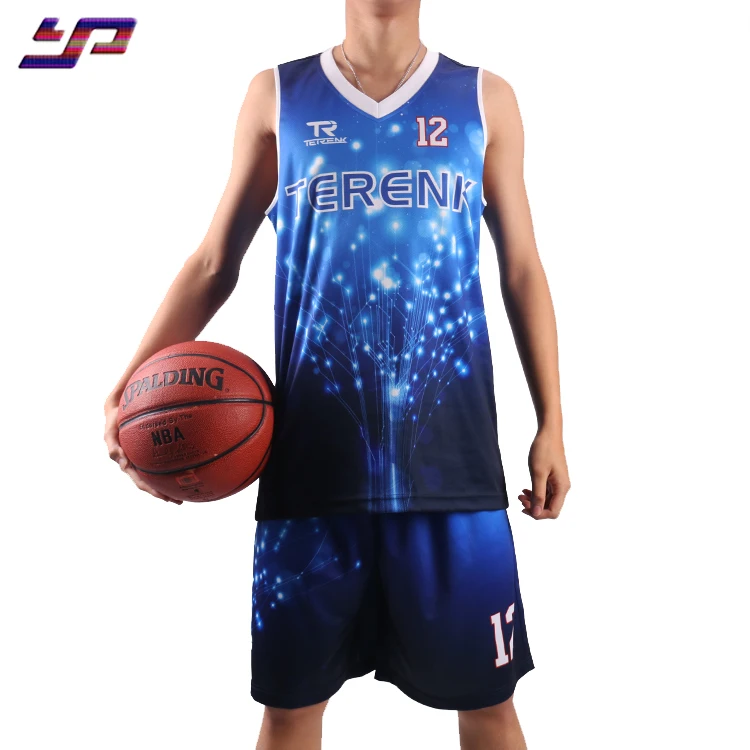 

High Quality Custom Sublimation Digital Camo Basketball Uniform, Customized color