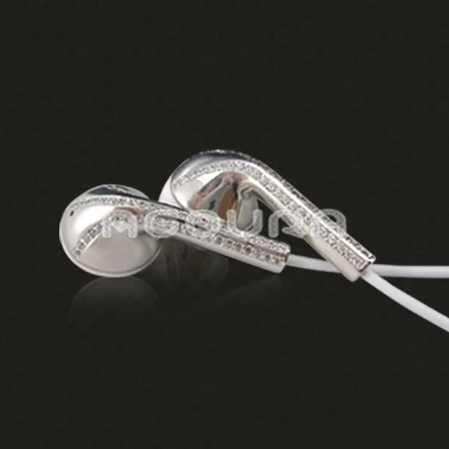 

Available inlaid diamond platinum in-ear earphone