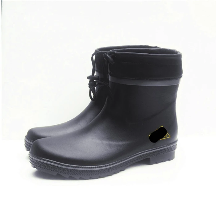 

Safety Comfortable Short Steel Toe Steel Sole Safety Rubber Boots