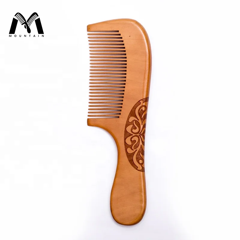 

Custom Logo Wholesale Cheap Exquisite Hair Salon Products Wooden Straightener Comb